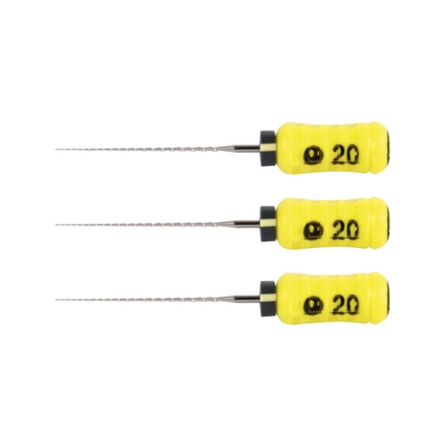 MAILLEFER READY STEEL SENSEUS HEDSTROEMFILES 21mm NR.20 STERIEL GEEL (6st)