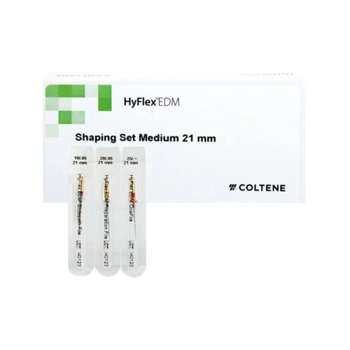 COLTENE ENDO HYFLEX EDM SHAPING FILES SET 21mm MEDIUM (3st/10/.05, 20/.05, 25/~)