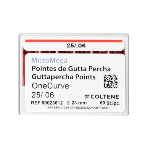 MICROMEGA ONECURVE GUTTAPERCHA  25/.06 SB (60st) REF 60023612