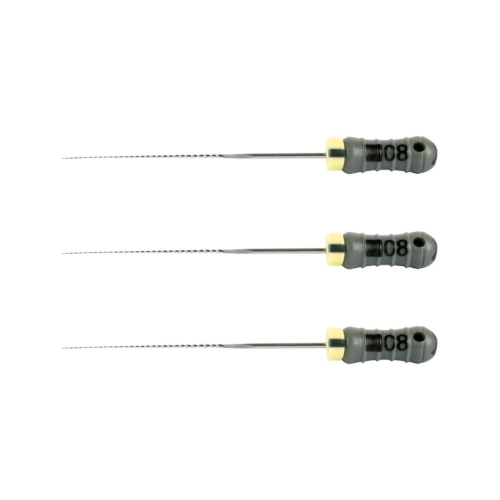 MAILLEFER READY STEEL K-FILES 28mm NR.08 STERIEL GRIJS (6st)