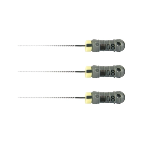 MAILLEFER READY STEEL K-FILES 21mm NR.08 STERIEL GRIJS (6st)