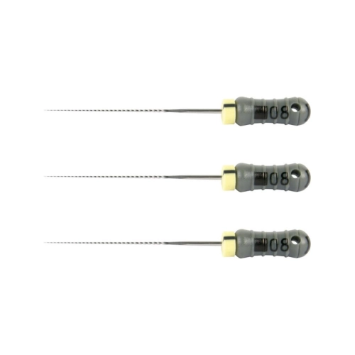 MAILLEFER READY STEEL K-FILES 25mm NR.08 STERIEL GRIJS (6st)