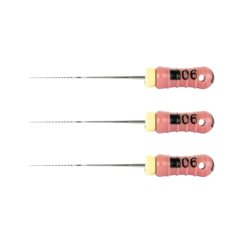MAILLEFER READY STEEL K-FILES 31mm NR.06 STERIEL ROZE (6st)