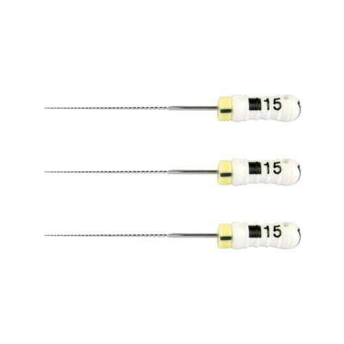 MAILLEFER READY STEEL K-FILES 25mm NR.15 STERIEL WIT (6st)