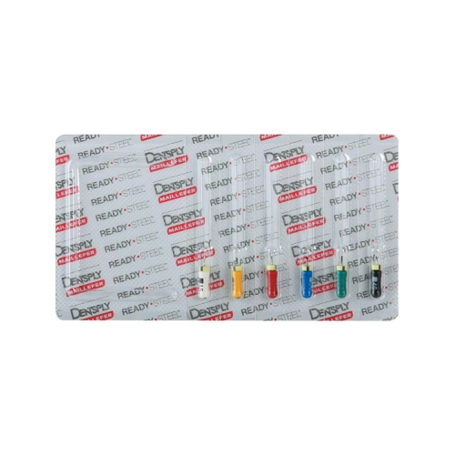 MAILLEFER READY STEEL K-FILES 21mm ASSORTED NR.15-40 STERIEL (6st)