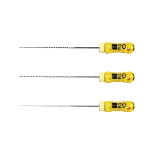 MAILLEFER READY STEEL K-FILES 28mm NR.20 STERIEL GEEL (6st)