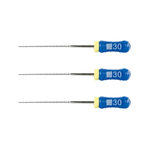 MAILLEFER READY STEEL K-FILES 25mm NR.30 STERIEL BLAUW (6st)