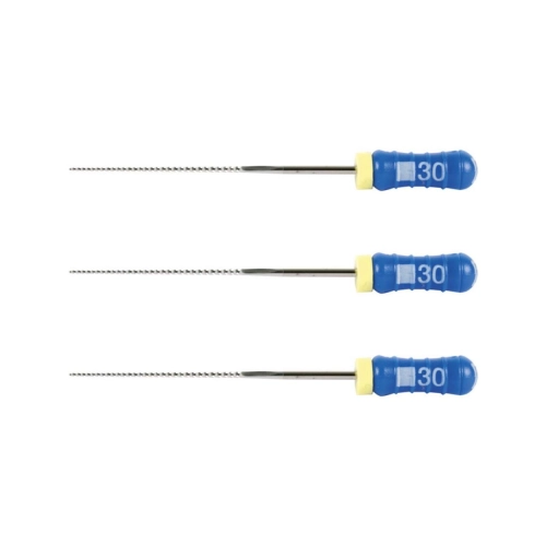 MAILLEFER READY STEEL K-FILES 28mm NR.30 STERIEL BLAUW (6st)