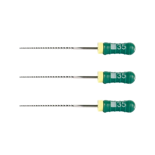 MAILLEFER READY STEEL K-FILES 25mm NR.35 STERIEL GROEN (6st)