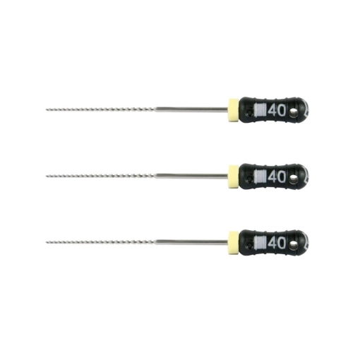 MAILLEFER READY STEEL K-FILES 28mm NR.40 STERIEL ZWART (6st)