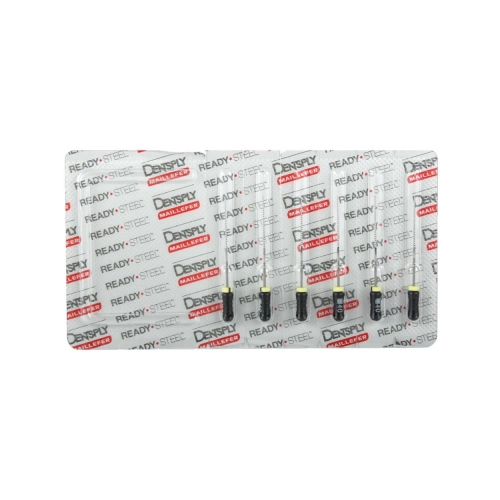 MAILLEFER READY STEEL K-FILES 31mm NR.40 STERIEL ZWART (6st)