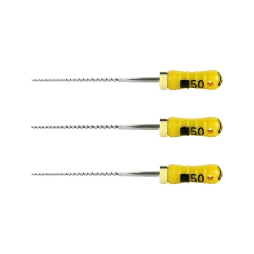 MAILLEFER READY STEEL K-FILES 25mm NR.50 STERIEL GEEL (6st)