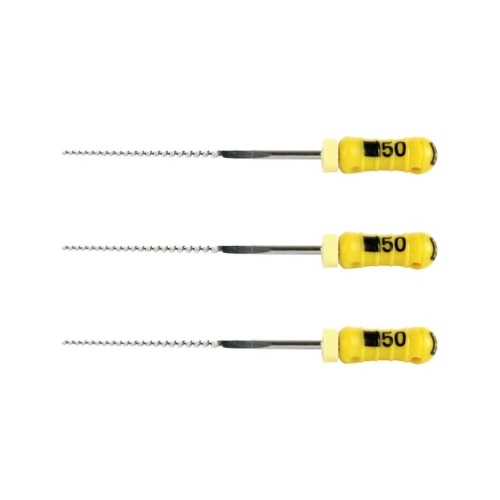 MAILLEFER READY STEEL K-FILES 28mm NR.50 STERIEL GEEL (6st)