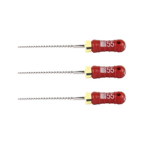 MAILLEFER READY STEEL K-FILES 21mm NR.55 STERIEL ROOD (6st)