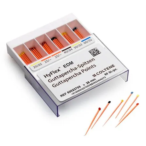 COLTENE ENDO HYFLEX GUTTAPERCHA POINTS EDM .04 NR.40 ZWART (60st)
