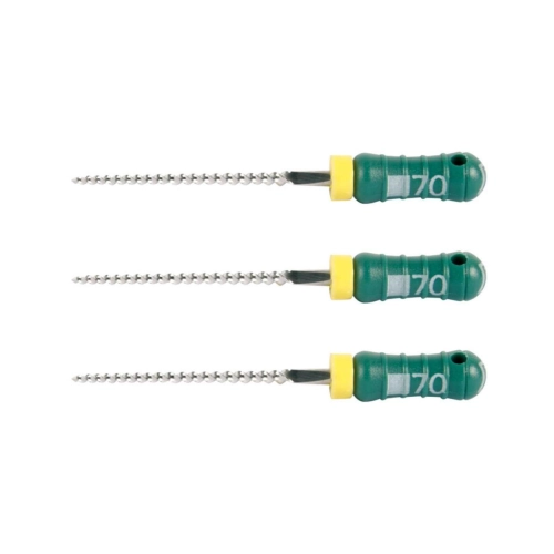 MAILLEFER READY STEEL K-FILES 21mm NR.70 STERIEL GROEN (6st)