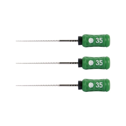 MAILLEFER READY STEEL SENSEUS HEDSTROEMFILES 25mm NR. 35 STERIEL GROEN (6st)