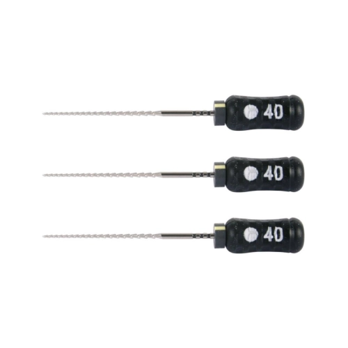 MAILLEFER READY STEEL SENSEUS HEDSTROEMFILES 25mm NR. 40 STERIEL ZWART (6st)