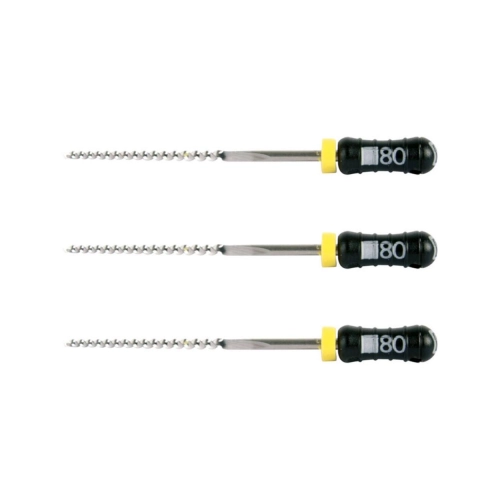 MAILLEFER READY STEEL K-FILES 28mm NR.80 STERIEL ZWART (6st)