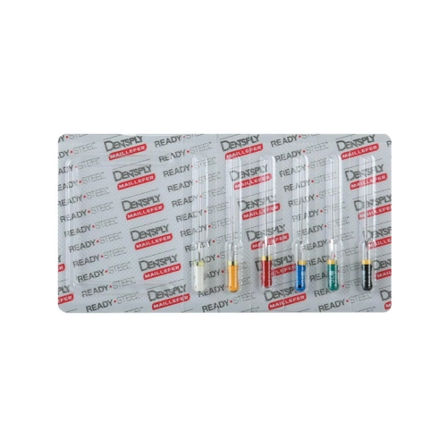 MAILLEFER READY STEEL K-FILES 25mm ASSORTED NR.45-80 STERIEL (6st)