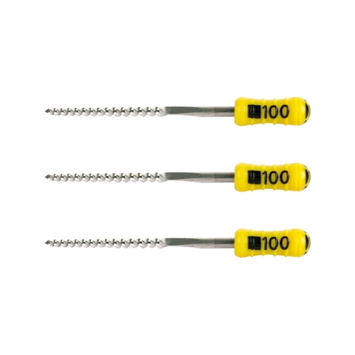 MAILLEFER READY STEEL K-FILES 25mm NR.100 STERIEL GEEL (6st)