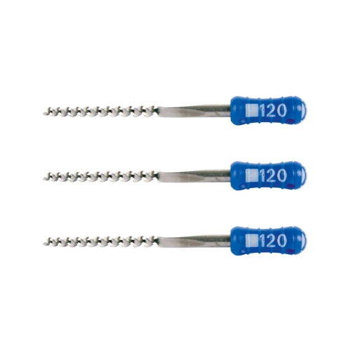 MAILLEFER READY STEEL K-FILES 25mm NR.120 STERIEL BLAUW (6st)