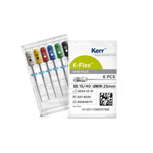 KERR ENDO K FLEX FILES 25mm PAARS NR. 10 (6st)