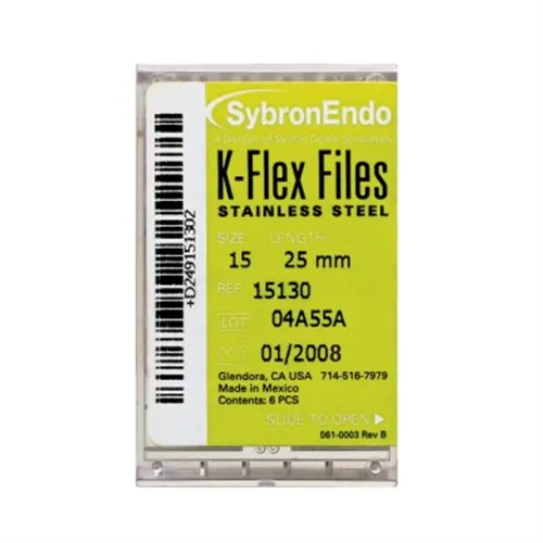 KERR ENDO  K FLEX FILES 25mm WIT NR. 15 (6st)