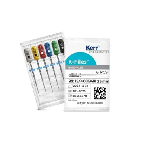 KERR ENDO K-FILES 25mm TIP WIT NR. 15 (6st) 06063