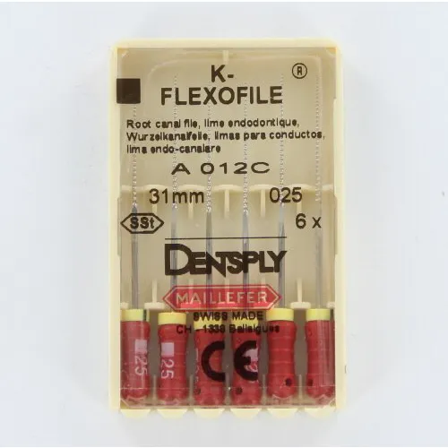 MAILLEFER READY STEEL FLEXO FILES 31mm NR.25 STERIEL ROOD (6st)