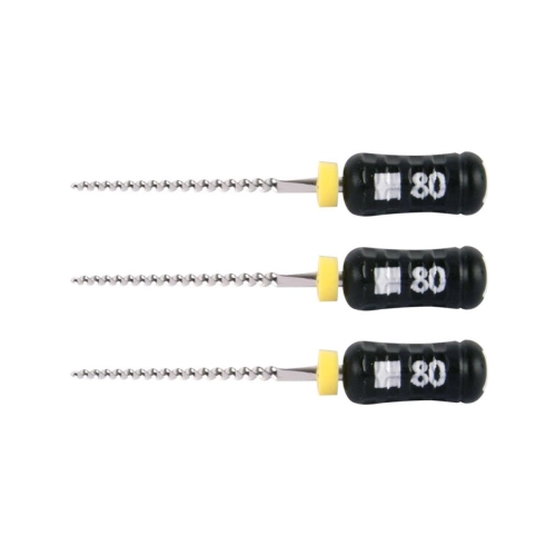 MAILLEFER READY STEEL SENSEUS FLEXOFILE 21mm NR.80 STERIEL ZWART (6st)
