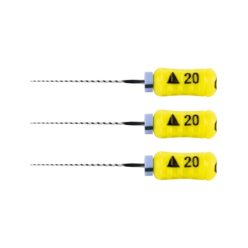 MAILLEFER READY STEEL SENSEUS FLEXOREAMER 21mm NR.20 STERIEL GEEL (6st)