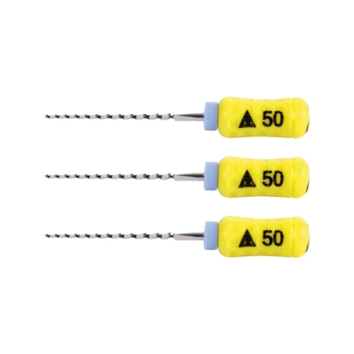 MAILLEFER READY STEEL SENSEUS FLEXOREAMER 21mm NR.50 STERIEL GEEL (6st)