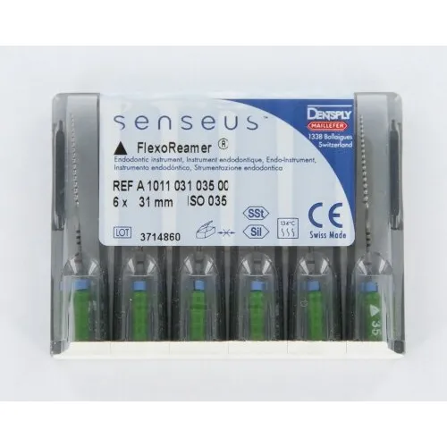 MAILLEFER READY STEEL SENSEUS FLEXOREAMER 31mm NR.35 STERILE GREEN (6st)