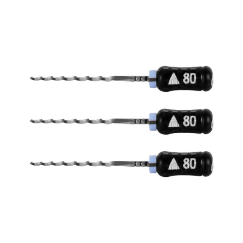 MAILLEFER READY STEEL SENSEUS FLEXOREAMER 25mm NR.80 STERIEL ZWART (6st)