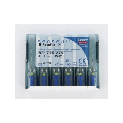MAILLEFER READY STEEL SENSEUS FLEXOFILE 21mm NR.60 STERIEL BLAUW (6st)