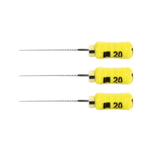 MAILLEFER READY STEEL SENSEUS FLEXOFILE 21mm NR.20 STERIEL GEEL (6st)