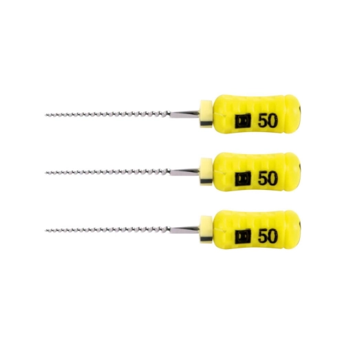 MAILLEFER READY STEEL SENSEUS FLEXOFILE 21mm NR.50 STERIEL GEEL (6st)