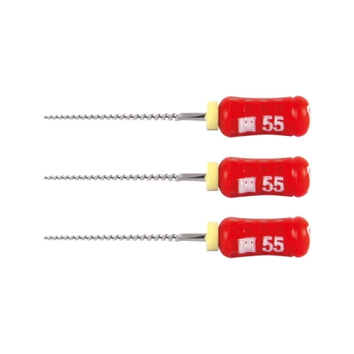 MAILLEFER READY STEEL SENSEUS FLEXOFILE 21mm NR.55 STERIEL ROOD (6st)