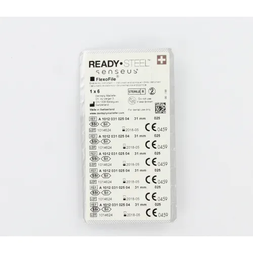 MAILLEFER READY STEEL SENSEUS FLEXOFILE 31mm NR.25 STERIEL ROOD (6st)