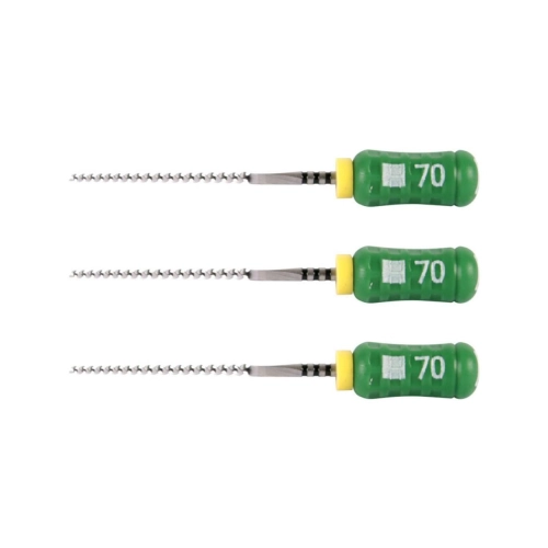 MAILLEFER READY STEEL SENSEUS FLEXOFILE 25mm NR.70 STERIEL GROEN (6st)