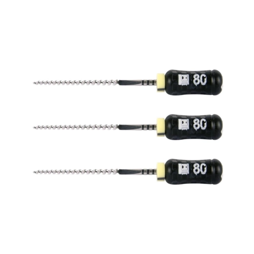 MAILLEFER READY STEEL SENSEUS FLEXOFILE 25mm NR.80 STERIEL ZWART (6st)