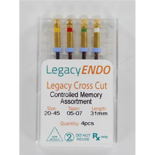 LEGACY ENDO CROSS CUT 31mm ASSORTED 20/07, 25/07, 35/06, 45/05 (4st)