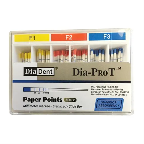 DIADENT PAPERPOINTS VOOR DIA-PROT ASSORTED F1-F3 (100st)