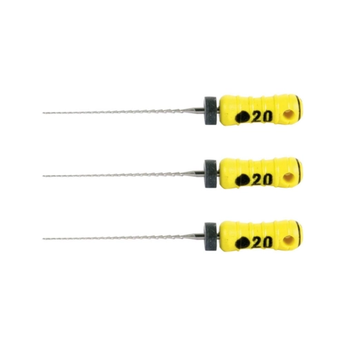 MAILLEFER READY STEEL HEDSTROEMFILES 21mm NR.20 STERIEL GEEL (6st)