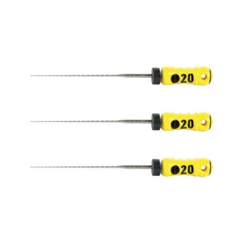 MAILLEFER READY STEEL HEDSTROEMFILES 25mm NR.20 STERIEL GEEL (6st)