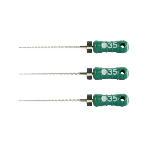 MAILLEFER READY STEEL HEDSTROEMFILES 21mm NR.35 STERIEL GROEN (6st)