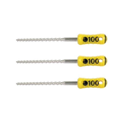 MAILLEFER READY STEEL HEDSTROEMFILES 21mm NR.100 STERIEL GEEL (6st)