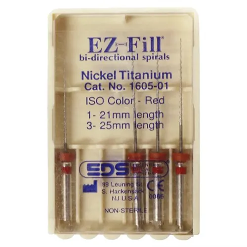 EDS EZ-FILL BI-DIRECTIONAL SPIRAL NiTi 1605-01 (1x21mm 3x25mm)