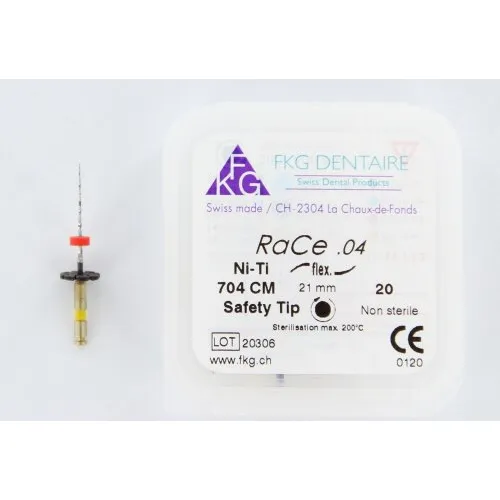 FKG RaCe Ni-Ti .04 21mm NR.20 GEEL (5st)
